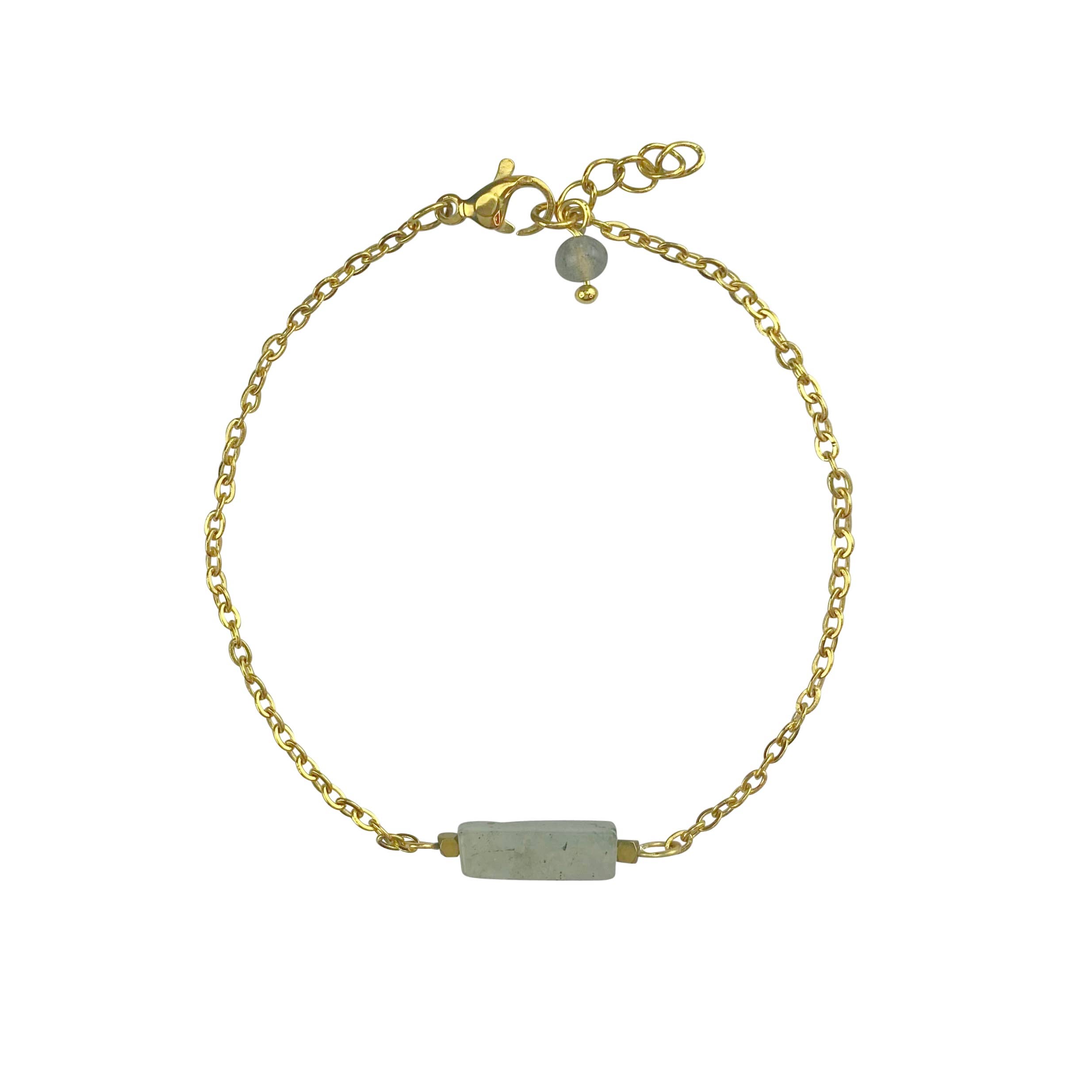 Saint Clairmont - Wholesale Link & Chain Bracelet - Labradorite bracelet & hematite - gold