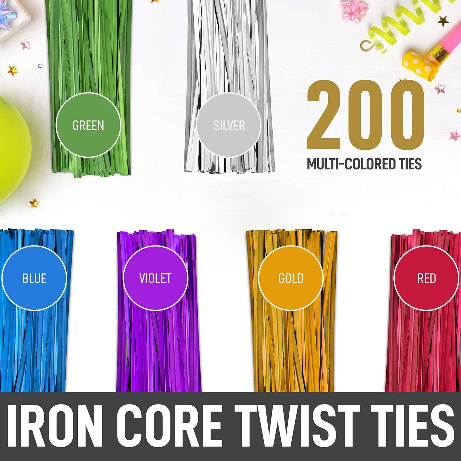 Zulay Kitchen - Wholesale Cellophane Bag - Candy Treat Cellophane Bags - 200 Pack (2x10)4