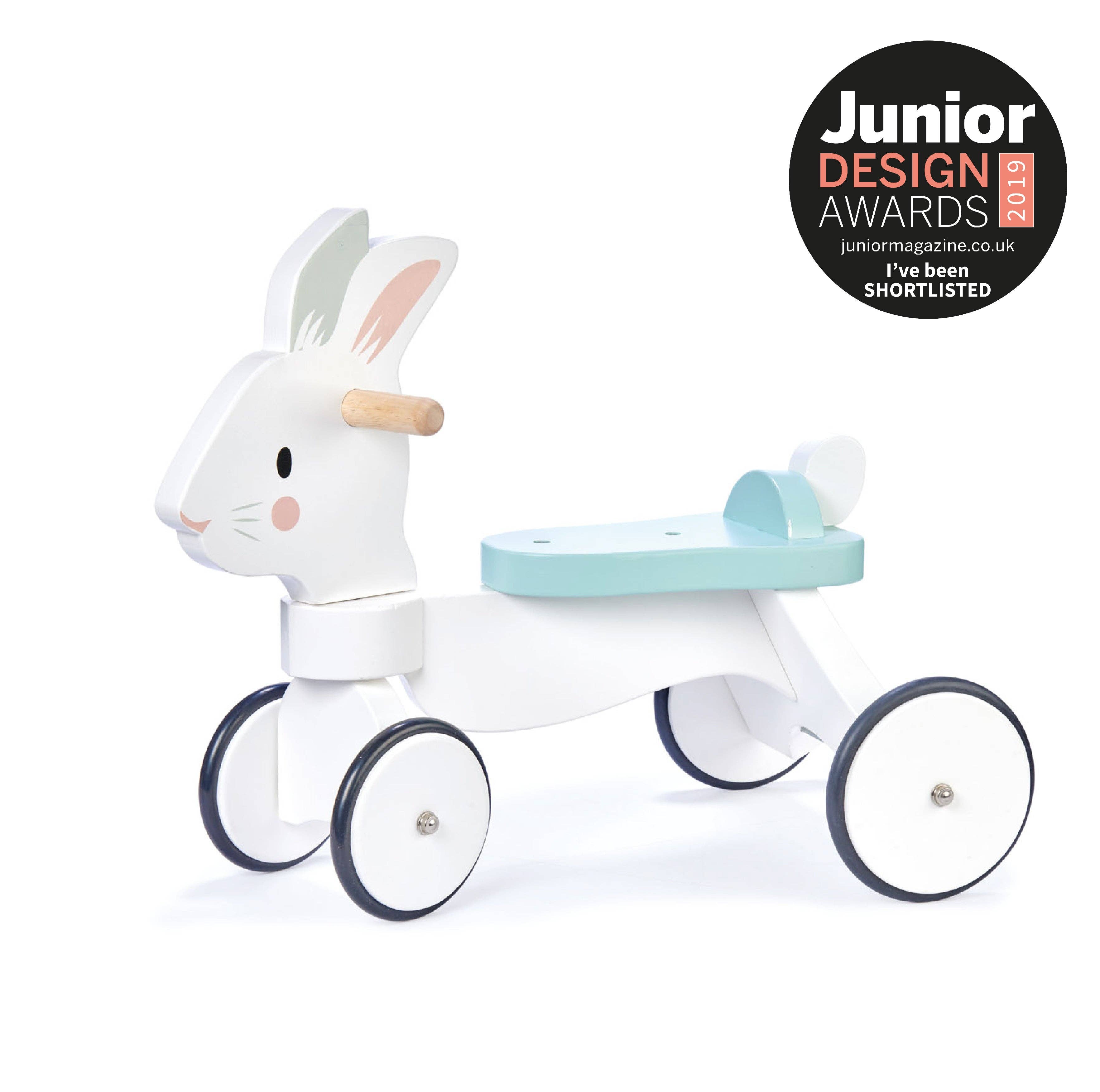 Tender Leaf Running Rabbit Ride On for wholesale by ThreadBear Design UK/EU