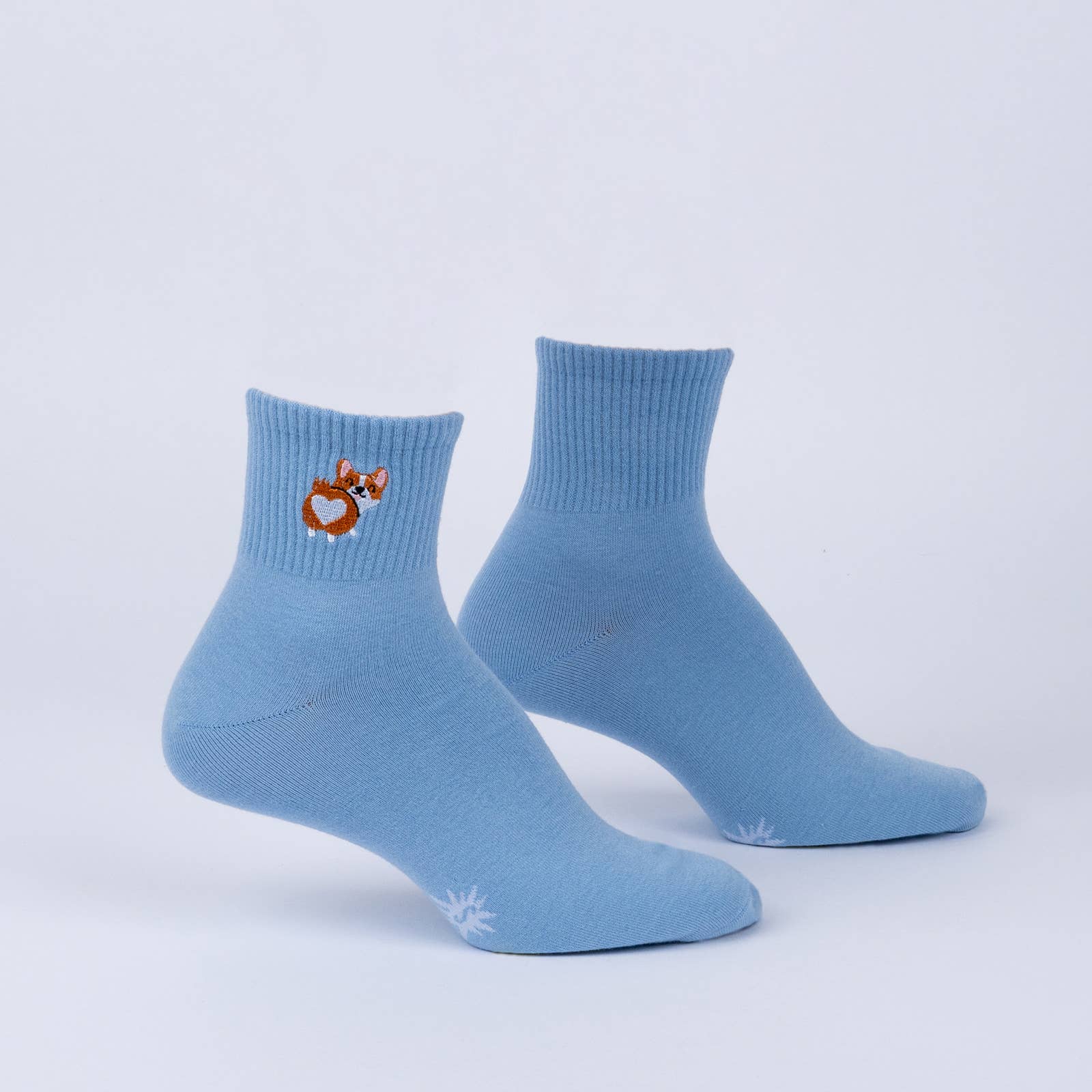 Sock it To Me - Wholesale Socks - Unisex - Corgi Love Quarter Socks