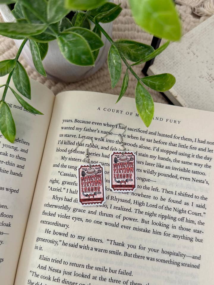 True Crime & Mystery Book Club Earrings #2 for wholesale by Briar layne