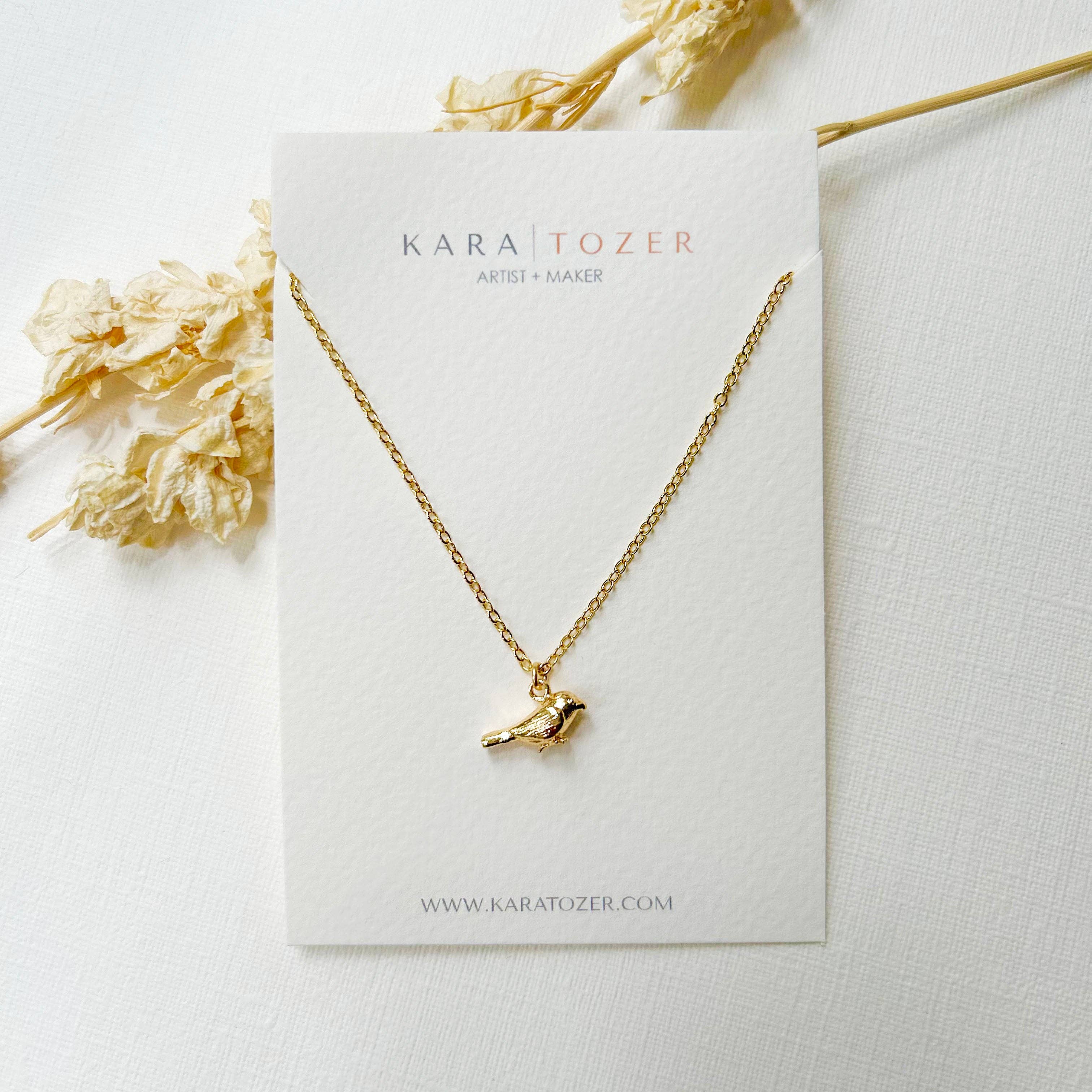 KARA | TOZER - Wholesale Pendant/Charm Necklace - Dainty Bird Necklace2