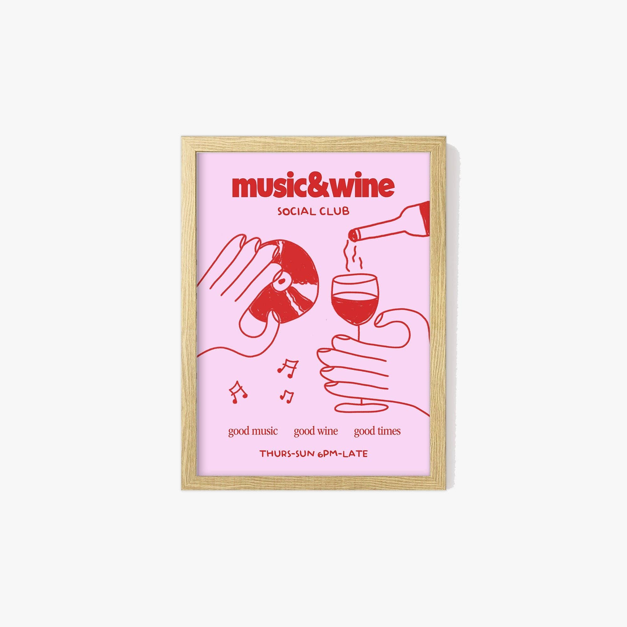 Lune Club – wholesale Art print – Music & Wine Social Club Print19