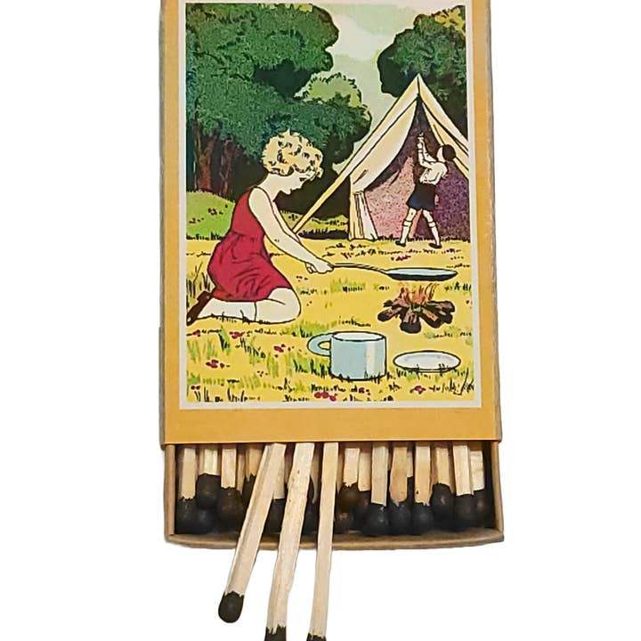 Superior Dry Goods - Wholesale Matches - "Camp Cookin'" Handmade Decorative Matchbox Lot