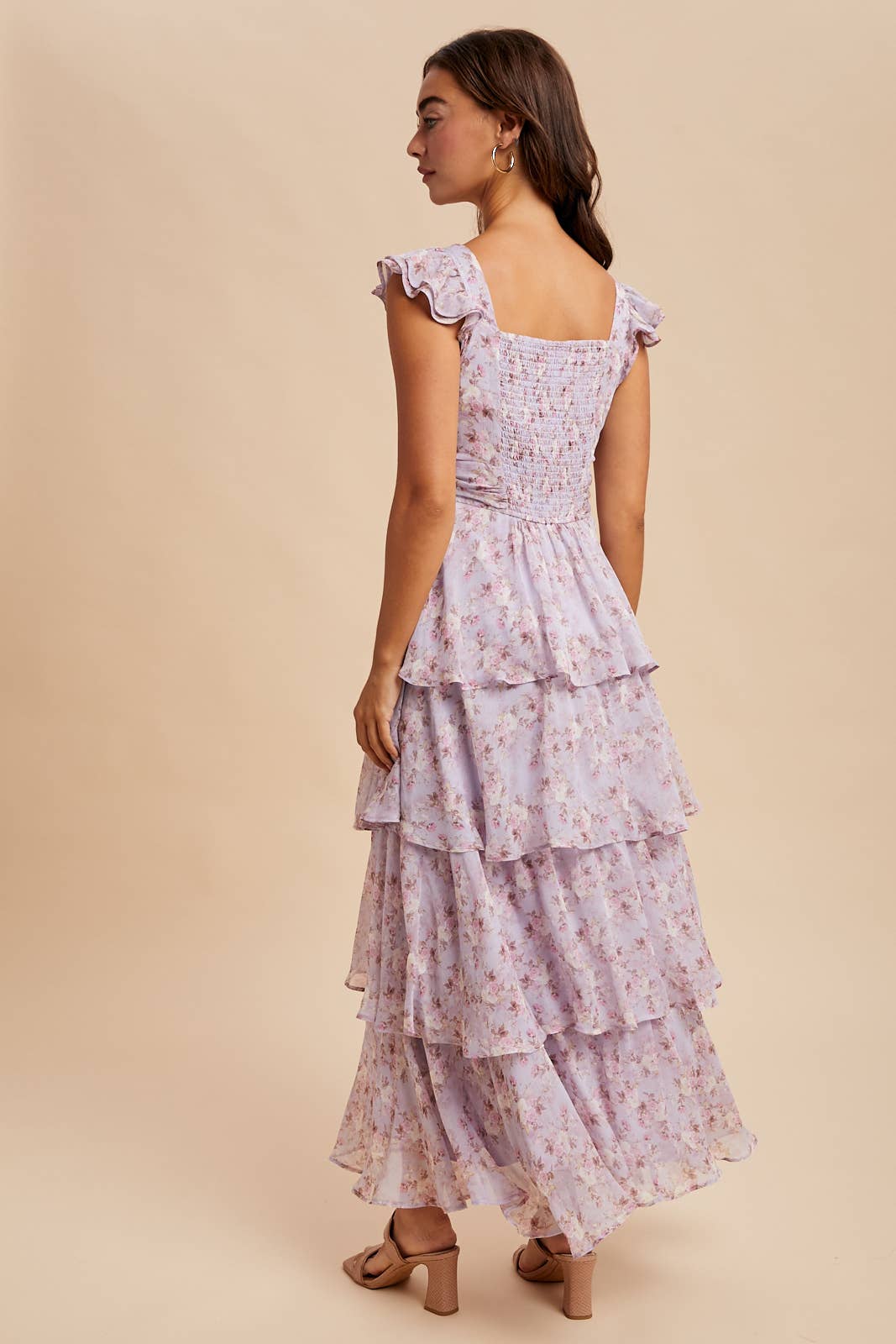 In Loom - Wholesale Dress - Women's - TIERED CHIFFON FLORAL DRESS6