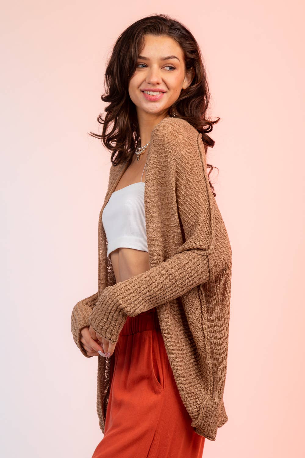 VERY J - Vente Cardigan – femme - Cardigan d'été à manches 12W2591N-Dolman15