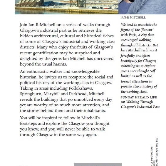 Luath Press Ltd – wholesale Book – Adult – Walking Through Glasgow's Industrial Past by Ian R Mitchell