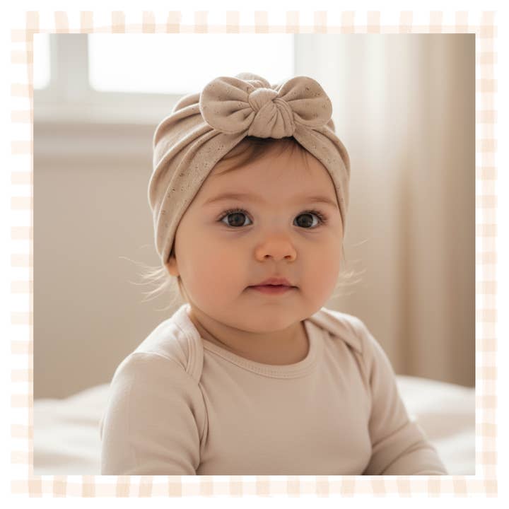 POINTELLE JERSEY TURBAN for wholesale by Tête de Lylotte