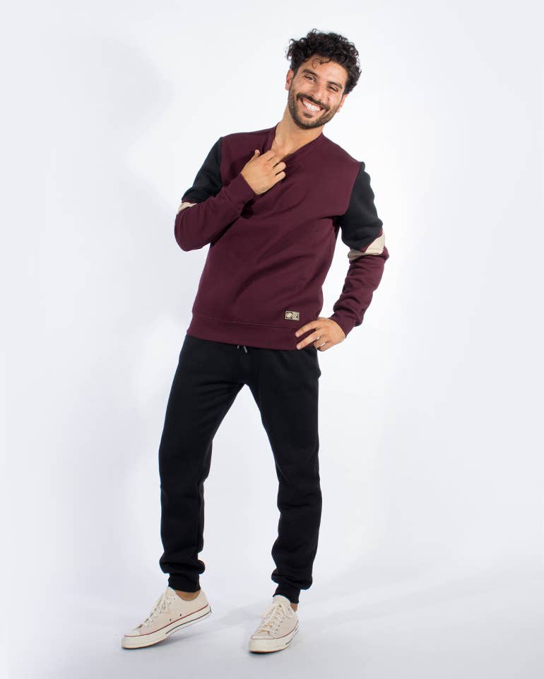 StockNow Unipessoal - Vendita all'ingrosso Felpa - Uomo - Felpa Sweat West color bordeaux1