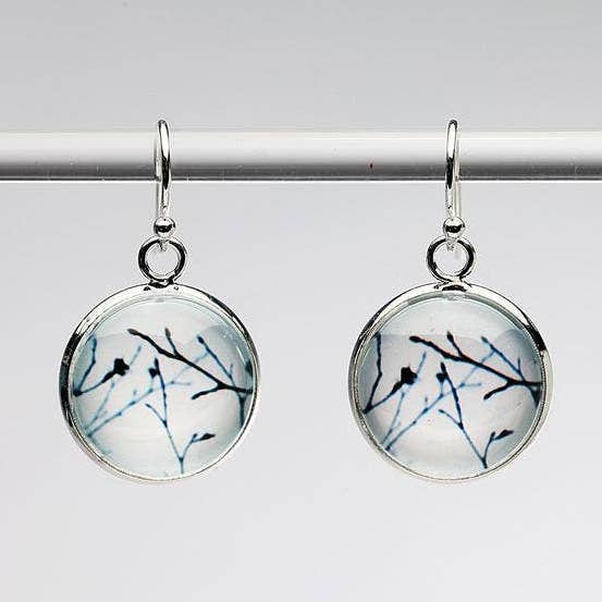 Boucles d'oreilles Nature - Crépuscule pour la vente par Nancy Reid Carr