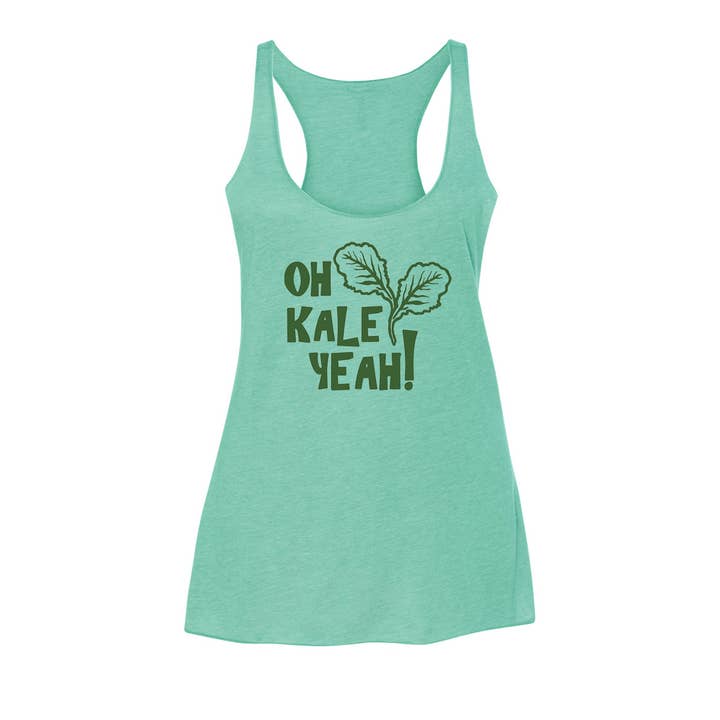 Bad Pickle Tees - Wholesale Tank Top - Women's - Oh Kale Yeah® Women's Tank Top | Green2