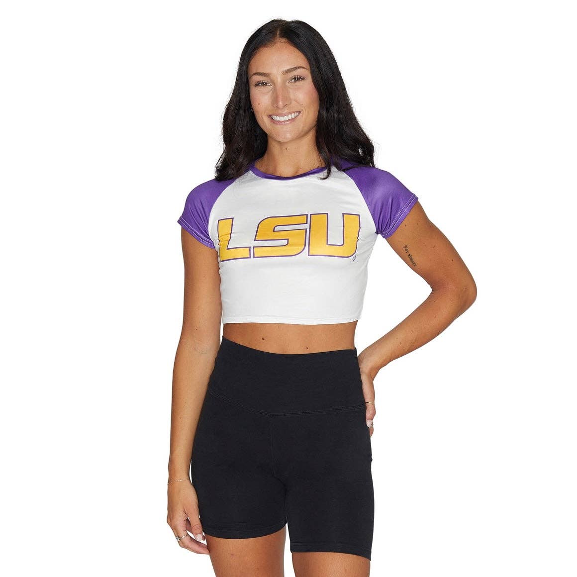 Lojo Collegiate Apparel - Wholesale Screen Printed T-Shirt - Women's - LSU Team Tee2