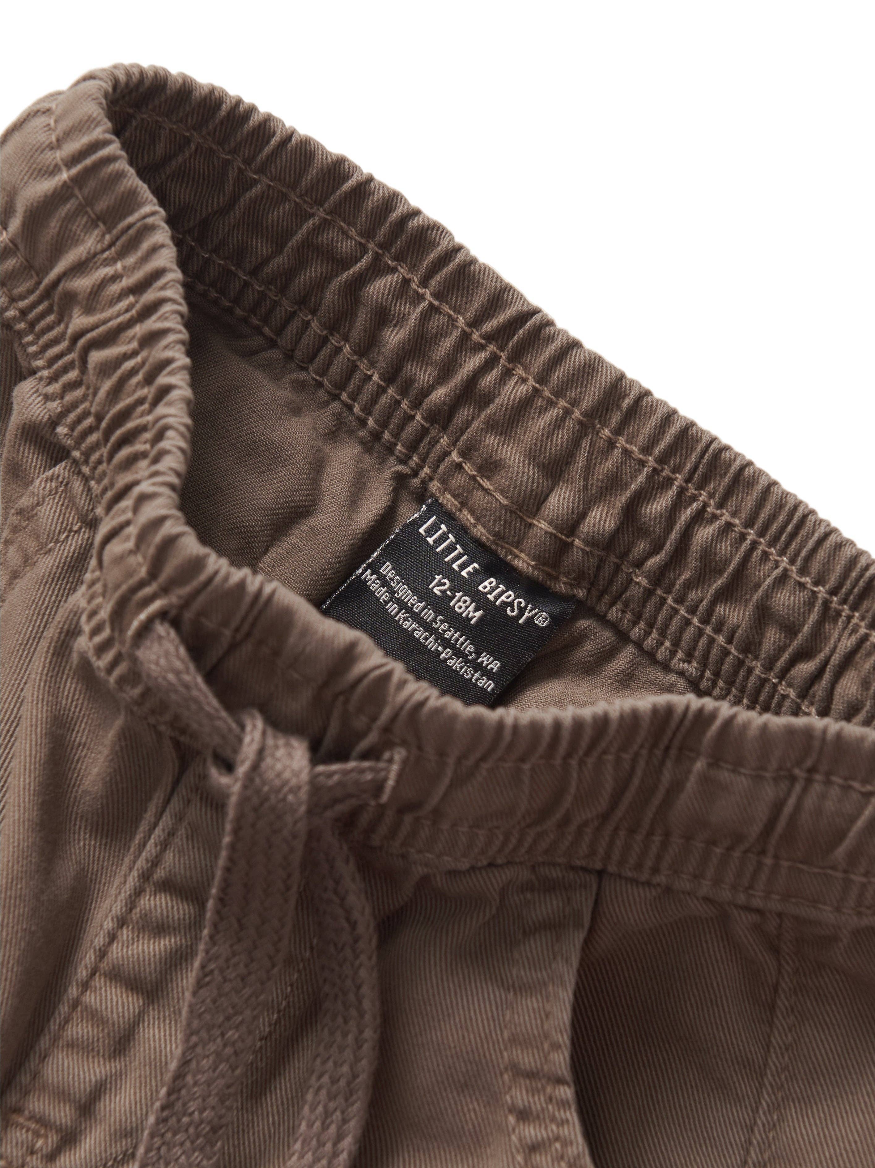 Little Bipsy - Wholesale Pants - Baby - Cotton Twill Cargo Jogger - Mushroom9