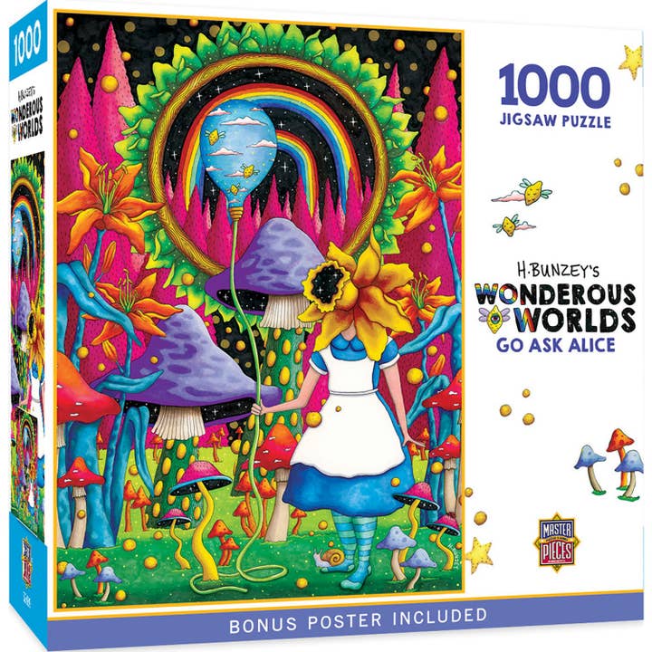 Puzzle 1000 pièces Wonderous Worlds - Go Ask Alice pour la vente par Masterpieces Puzzles