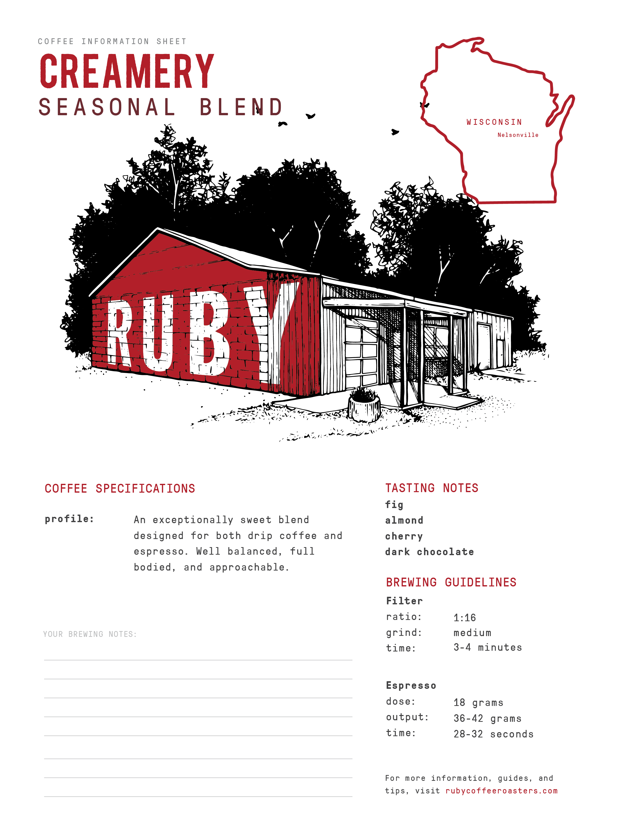 Ruby Coffee Roasters - Wholesale Coffee Beans - Creamery Seasonal Blend1