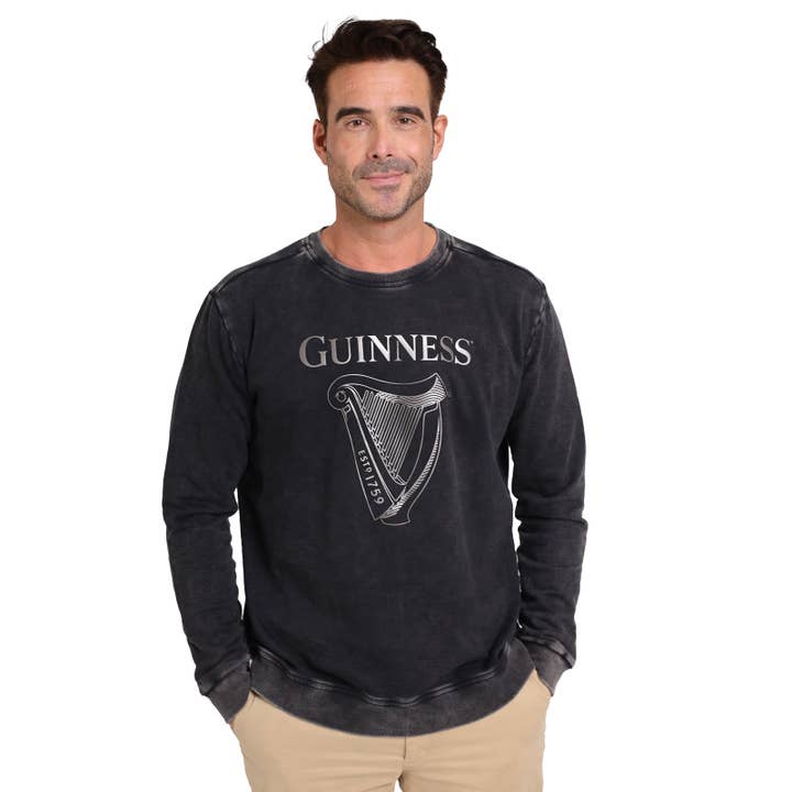 Guinness Metallic Print Trademark Sweater for wholesale by James Trading Group INC