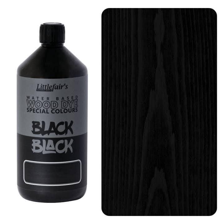 Wood Stain Water-based - Black Black for wholesale by Littlefairs Wood Finishing Products Ltd