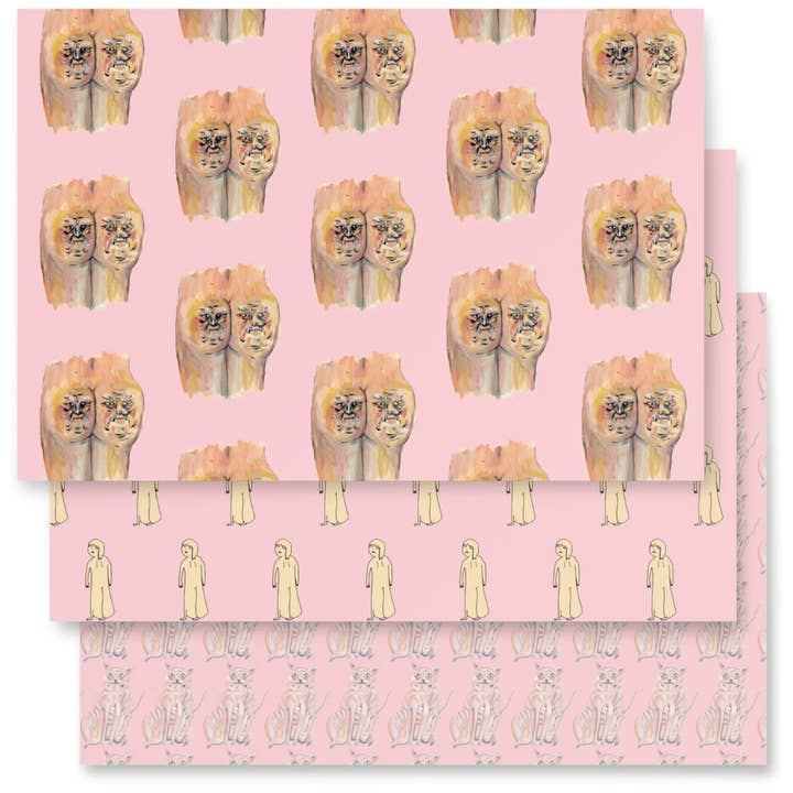 The nudes wrapping paper (set of 3) for wholesale by VERYUSUAL