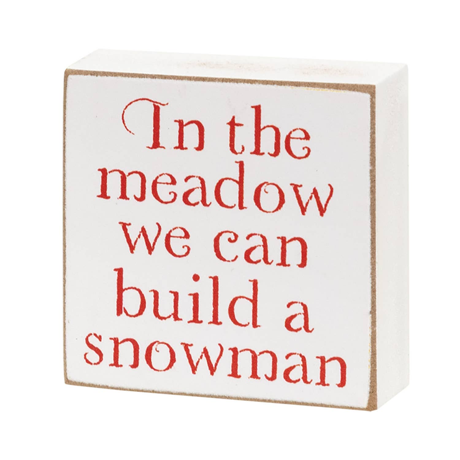 The Hearthside Collection – wholesale Dekorativt bordsobjekt – I Ängen 2" Fyrkantig Block - 4 Assorterade.2