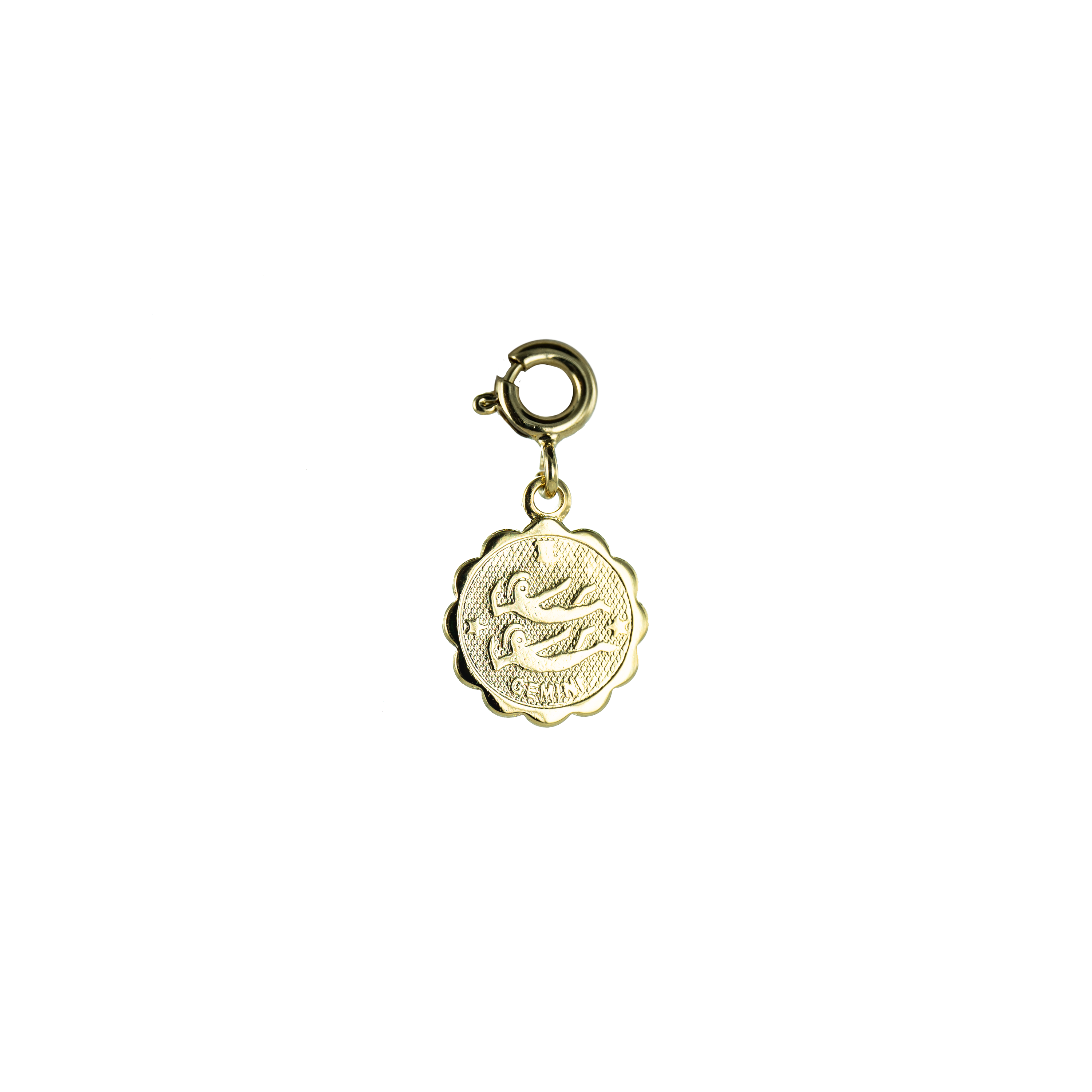 Bijoux Fabrication Française - Wholesale Individual Charm/Pendant - Removable Medal/Charm - 18K Gold - Astrological Sign12