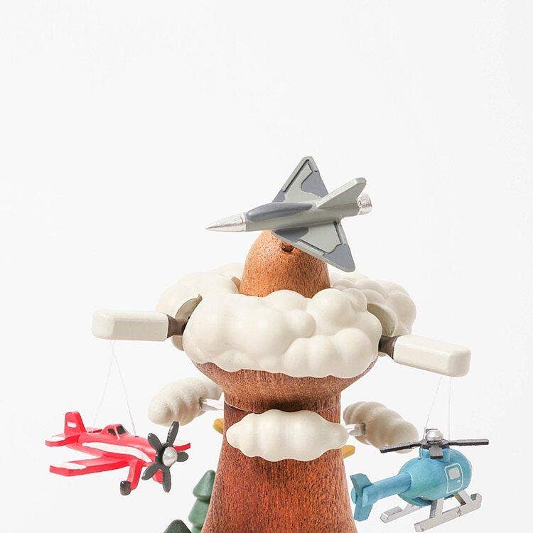 Music Box - Wholesale Music Box - Kids & Baby - Aeroplane Wooden Music Box1