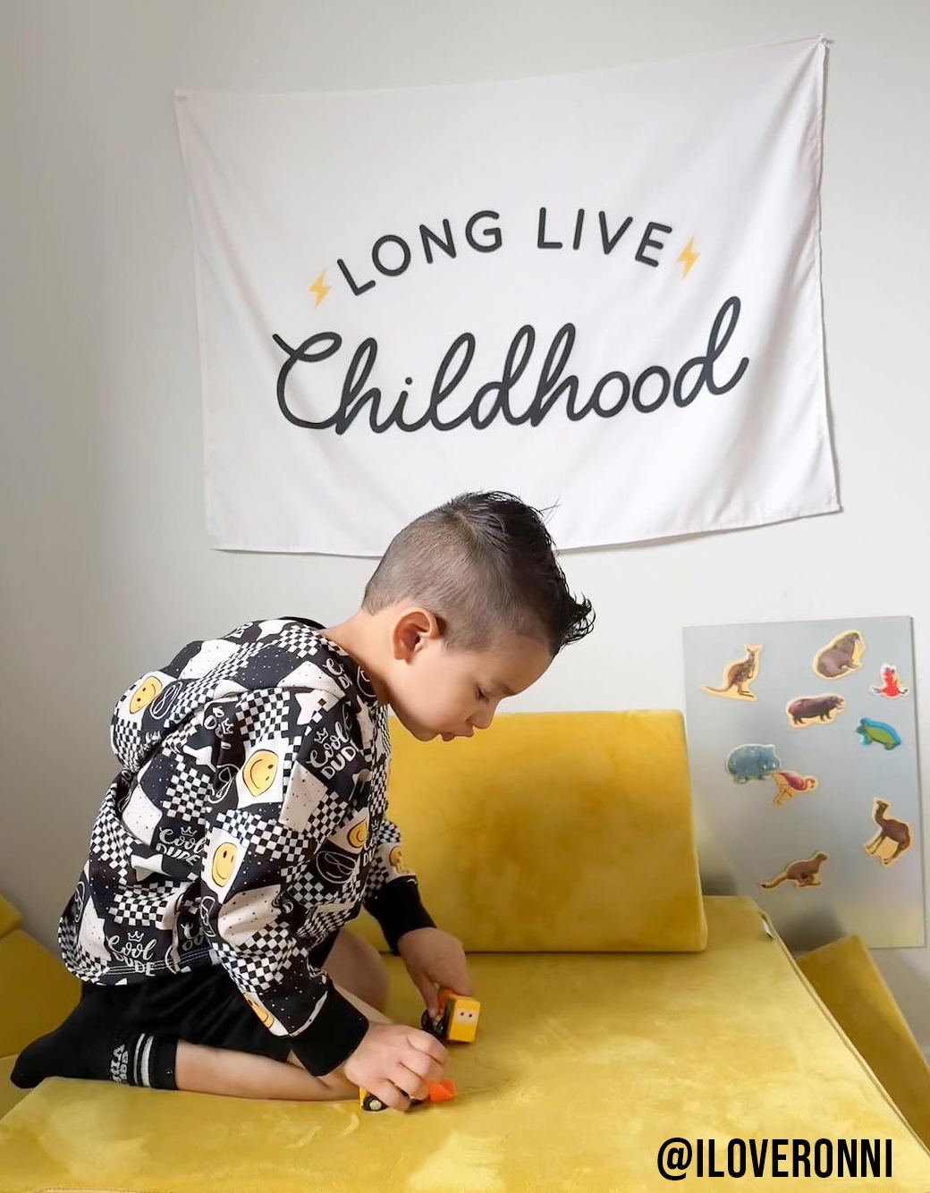 Cherrypick - Vendita all'ingrosso Striscione - Bambini e neonati - Long Live Childhood Banner (neutro) | Targa da parete in tessuto per bambini5