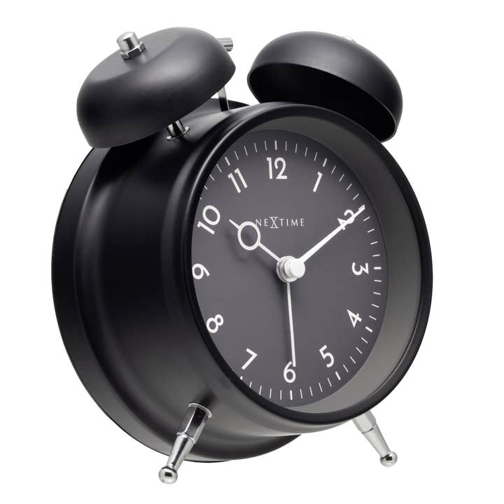NeXtime - Wholesale Alarm Clock - Alarm Clock 12 x 14 x 6cm-Metal-NeXtime "Golden Hour"1