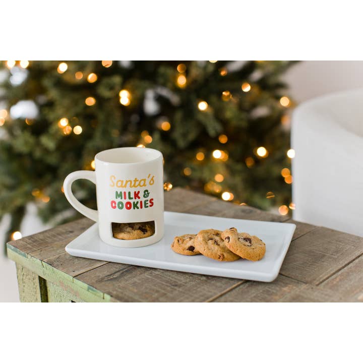 Pearhead - Wholesale Coffee Mug - Santa’s Milk & Cookies Mug, Christmas Mug