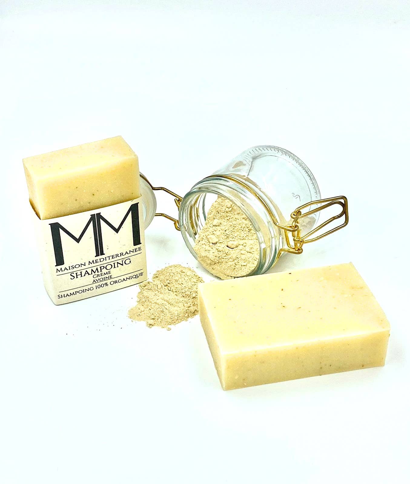 Maison Méditerranée - Wholesale Shampoo Puck/Solid Shampoo - Oat cream solid shampoo1