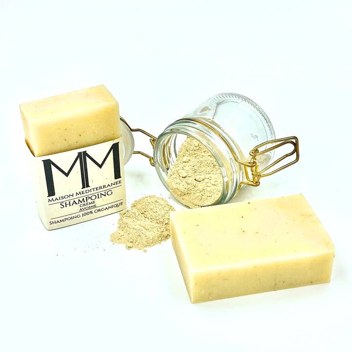 Maison Méditerranée - Wholesale Shampoo Puck/Solid Shampoo - Oat cream solid shampoo1