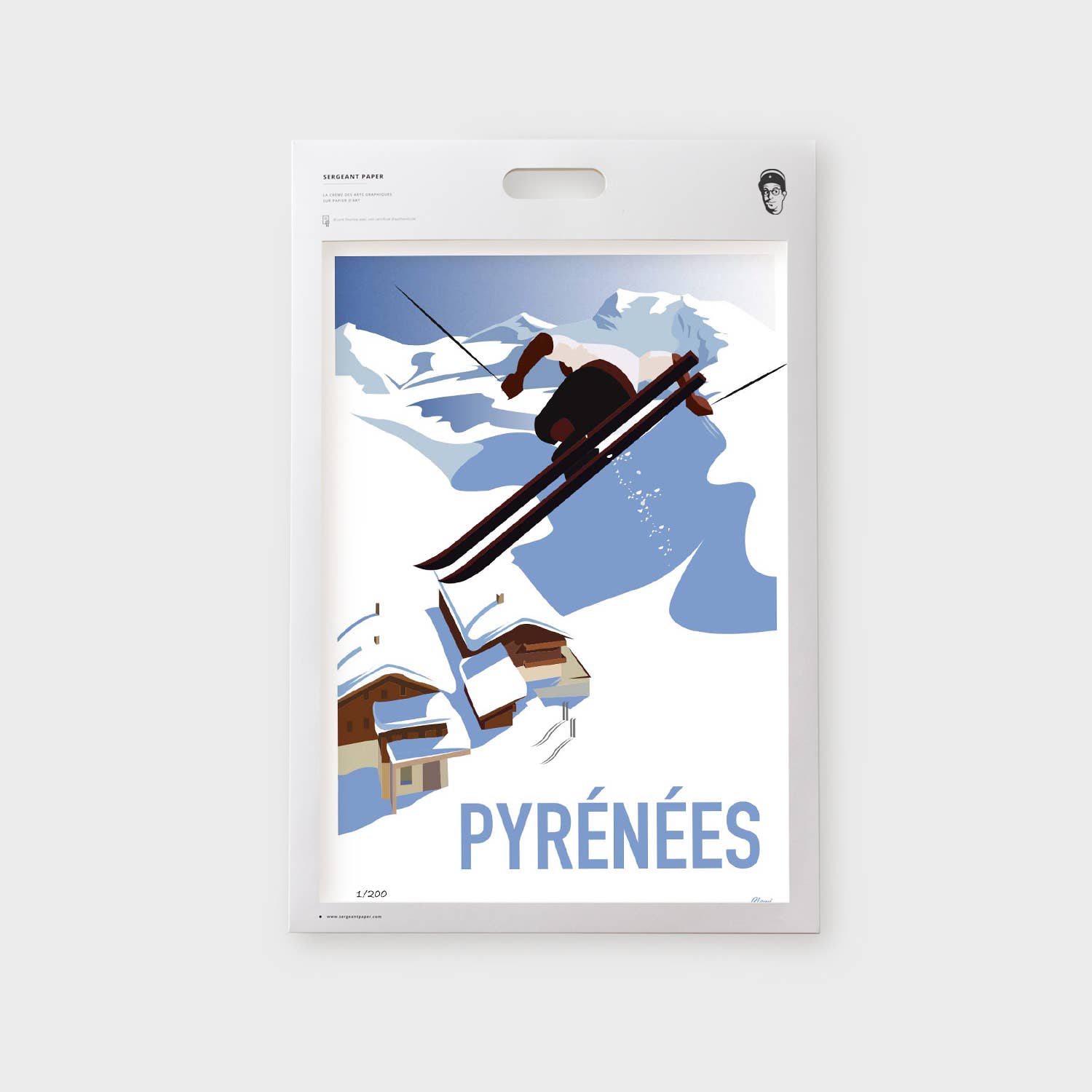 Sergeant Paper – Engroshandel Kunsttryk – Clémi - Pyrenées - Ski - Sportskunsttryk