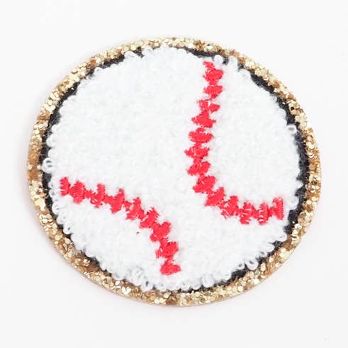 Chenille Baseball Icon Patch for wholesale by Anders Ruff Market