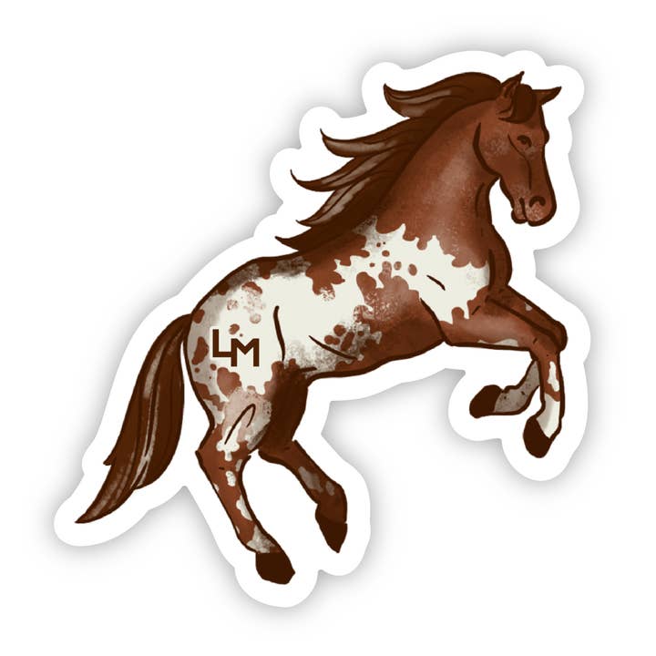 Big Moods - Wholesale Sticker - LM - Brown & White Horse0