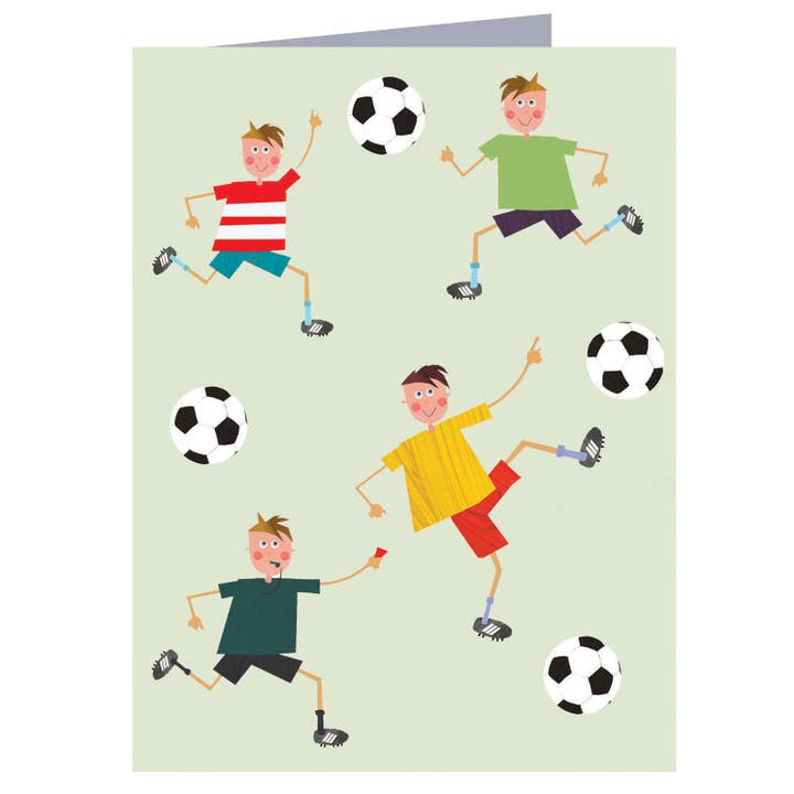WTW44 Mini Football Greetings Card for wholesale by Kali Stileman Publishing