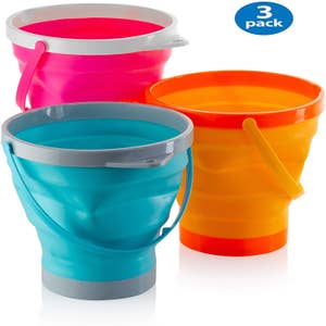 Collapsible Silicone Beach Sand Bucket
