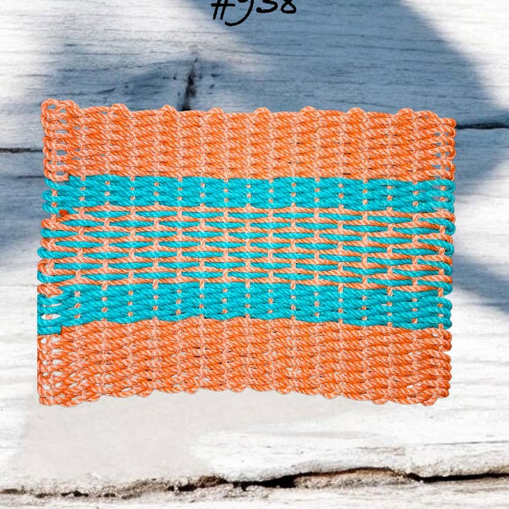 938 Die "Original" handgefertigte gewebte Maine-Hummerseil-Fußmatte für den Großhandel von Maine Rope Mats