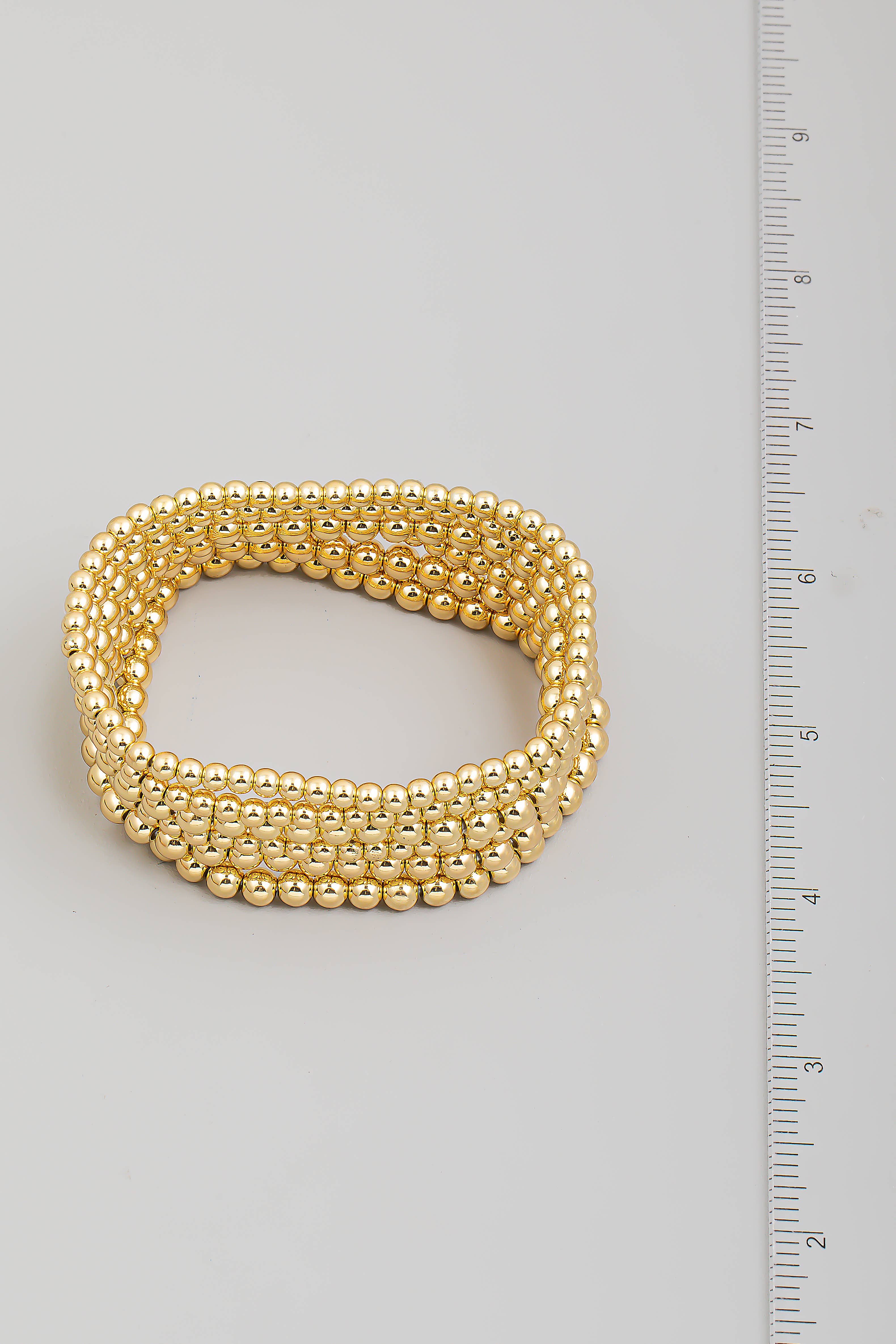 The Looks by Fame Accessories – wholesale Jewellery set – Four Row Beaded Stretch Bracelet Set1