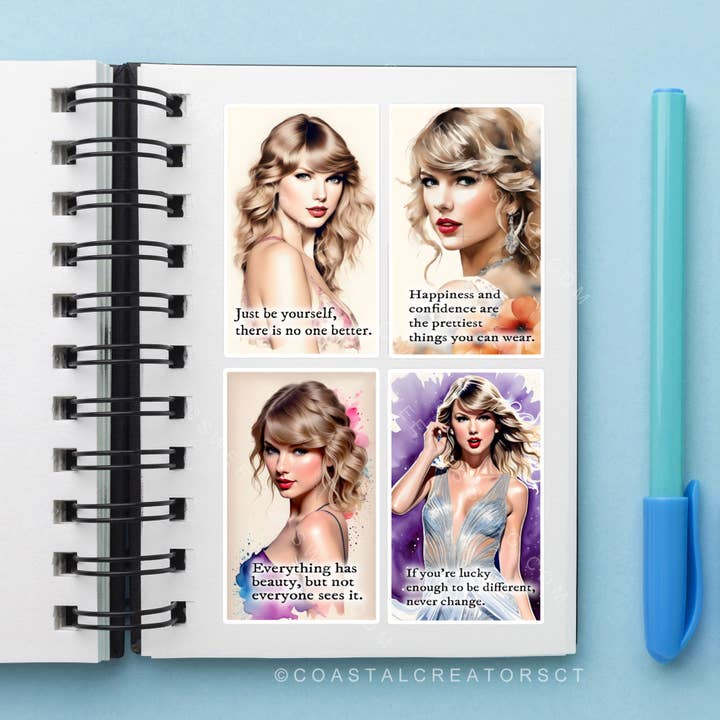 Coastal Creators of Connecticut - Wholesale Sticker - Taylor Swift Inspirational Quotes Art Laptop Sticker