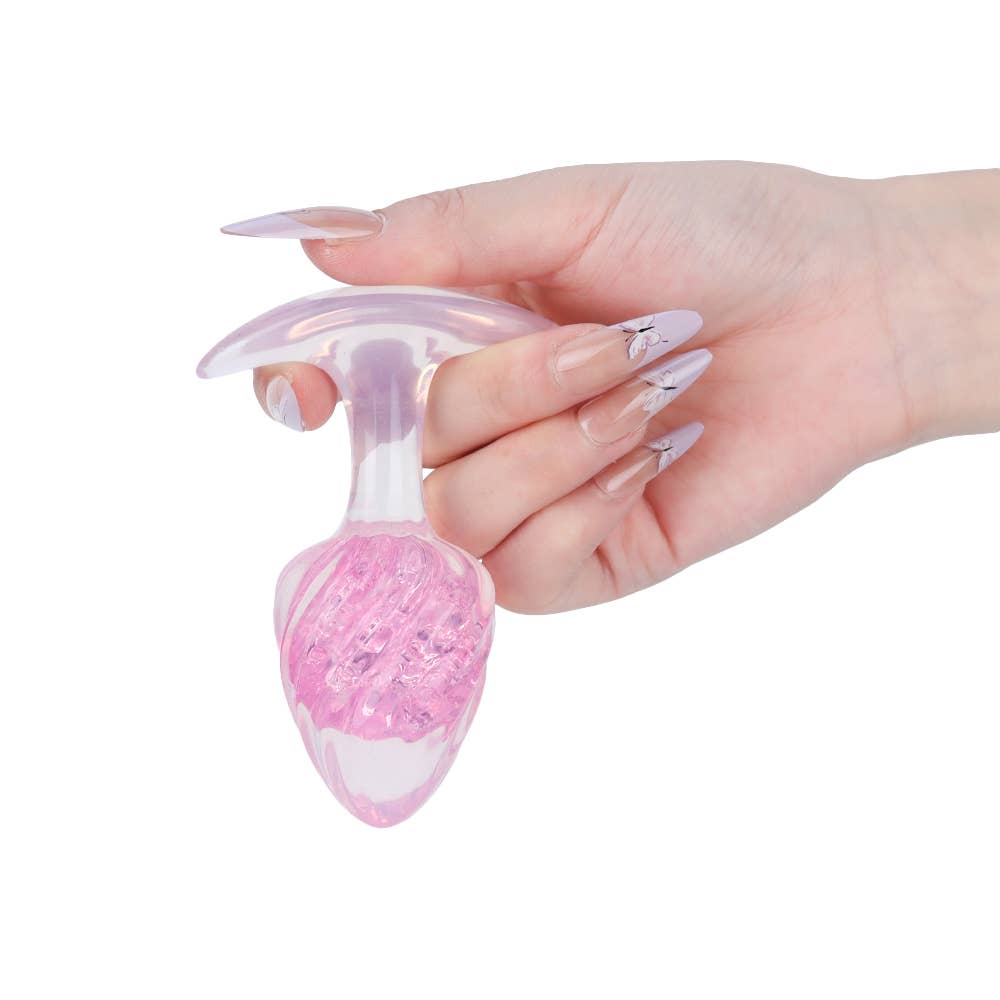 Liebe Seele - Wholesale Sex Toy - Icecream-shaped Crystal Anal Plug - Pink5