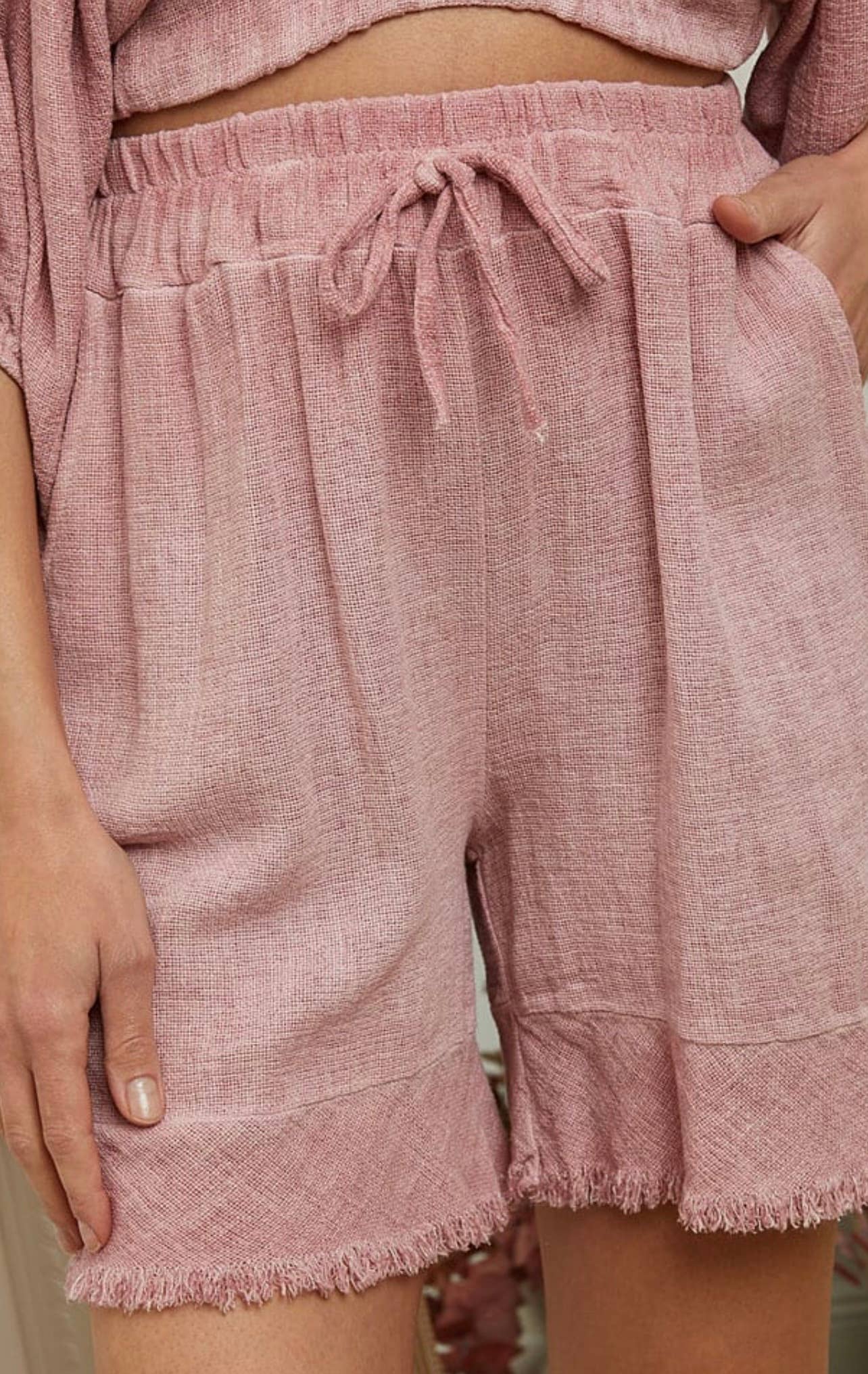 LÉA & LUC - Wholesale Shorts - Women's - Shorts in 50% cotton 50% linen REF. 1007820