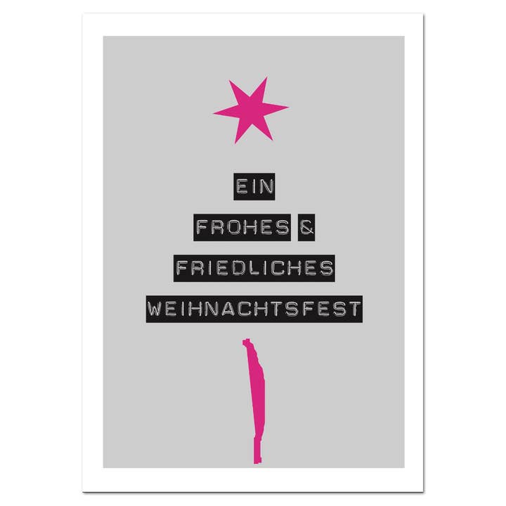 Postal “Árvore de Natal” - Natal por atacado de Rabenmütter Verlag UG