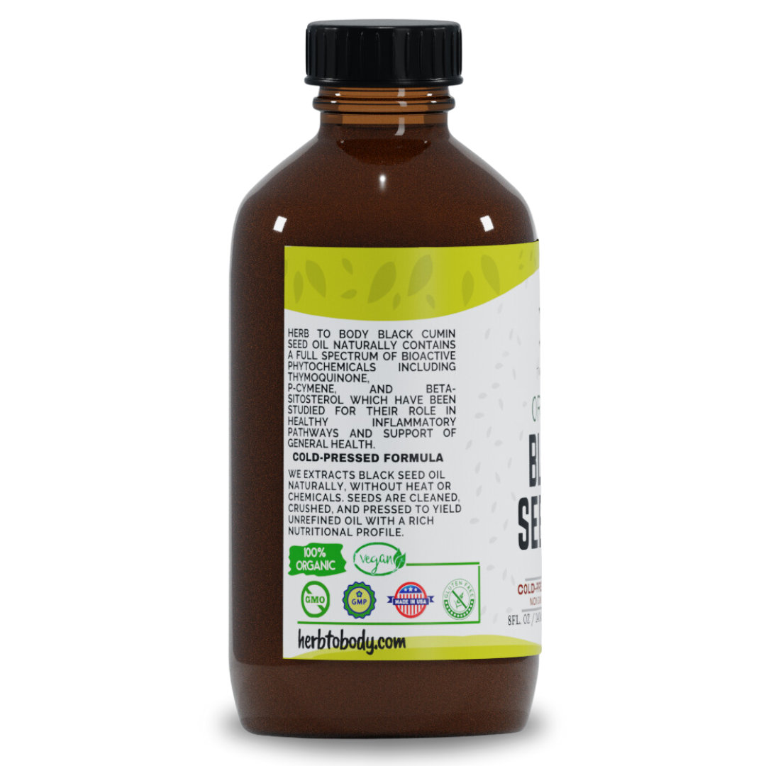 Herb To Body - Wholesale Oral Supplement/Vitamin - Organic Black Seed Oil (Cold-Pressed) - Bulk Wholesale Sizes11