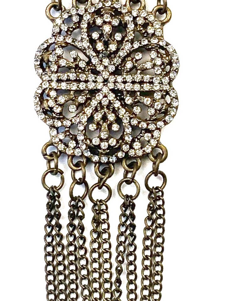 TCM804 BR-Pave Flower Multi Chain for wholesale by Lost & Found Trading