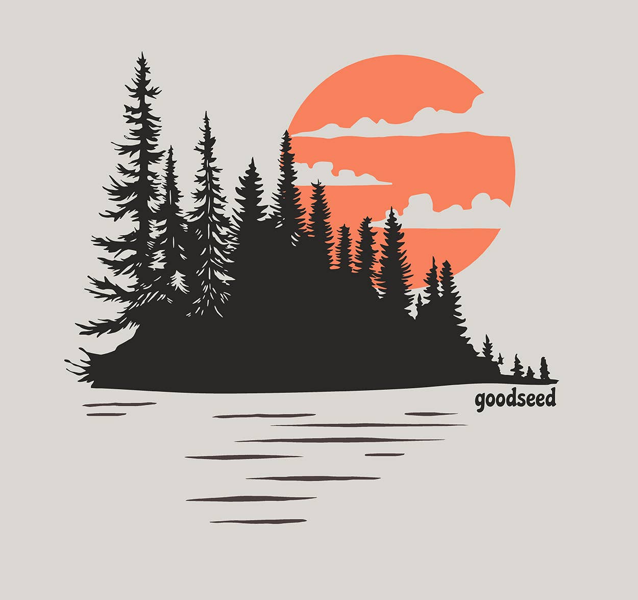 Goodseed Clothing - Wholesale Screen Printed T-Shirt - Unisex - Lake Life Tee1