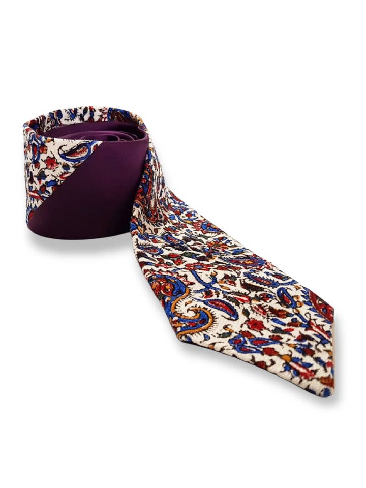 AFROZAN - Corbata artesanal estampada a mano -BV para venta al por mayor de Afrozan Fashion House