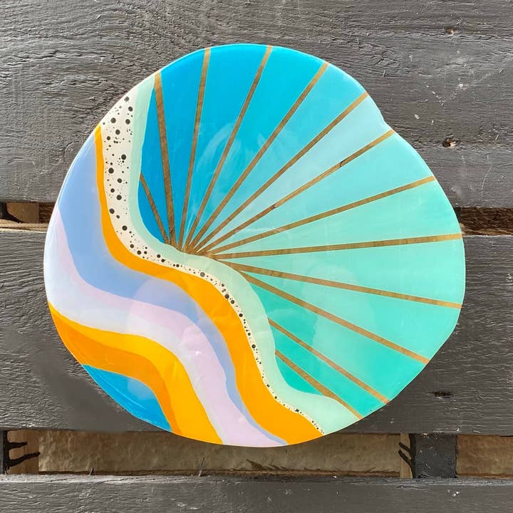 Originalgemälde, Serie Rainbow Sky, Artefakt der Freude für den Großhandel von Artifacts of Joy