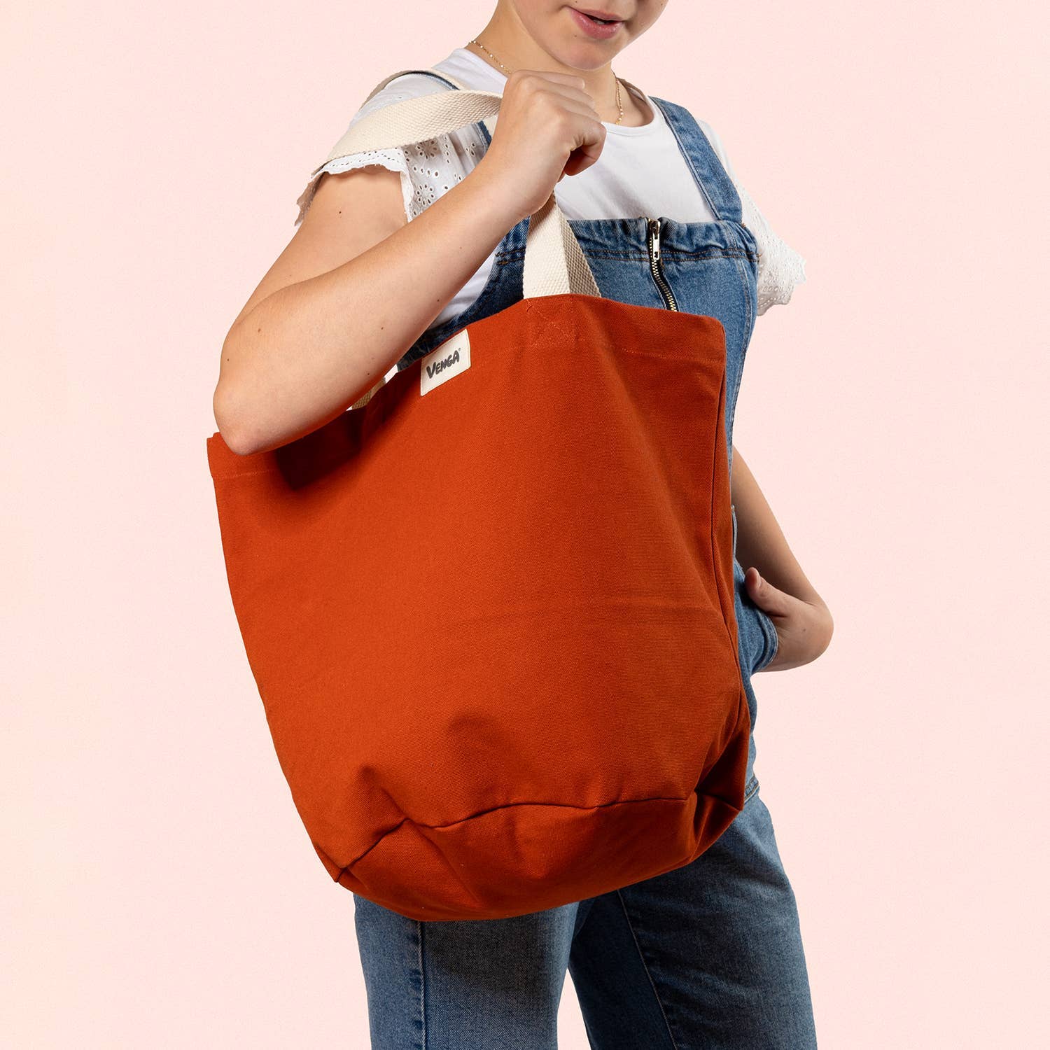 Ecodis - Grand Beau - Wholesale Draagtas - Dames - City shopper van biologisch katoen - Venga3