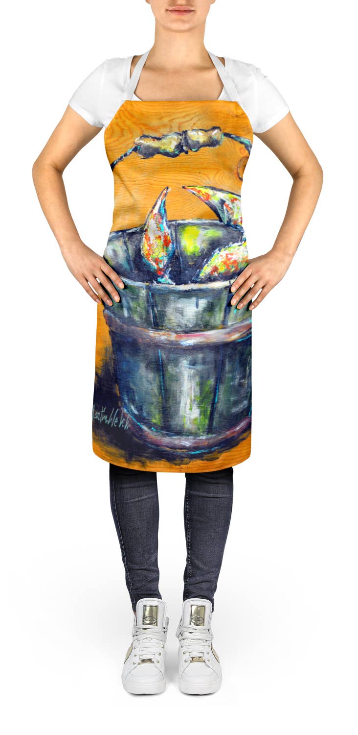 Caroline's Treasures – wholesale Apron – A Crab Bucket Kitchen Apron MW20040