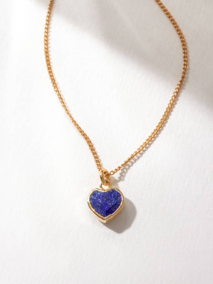 Precious Heart Birthstone Halsband - Safir för wholesale av Luna Norte