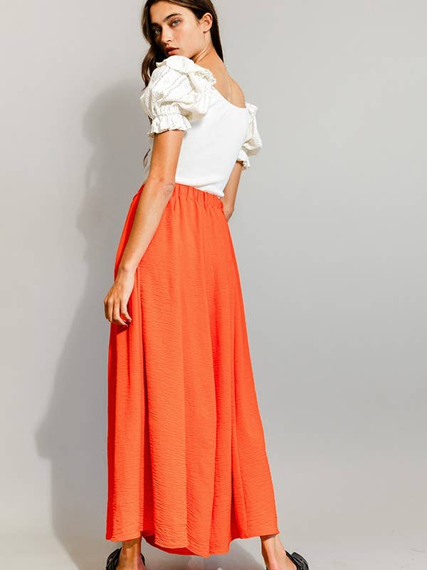 BUCKETLIST INC - Wholesale Pants - Women's - P5131 Solid Woven Wide Leg Pants8